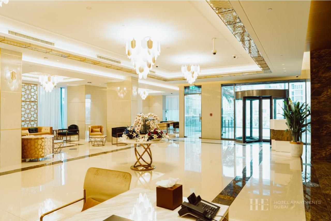 He Hotel Apartments Dubaj Kültér fotó Lobby