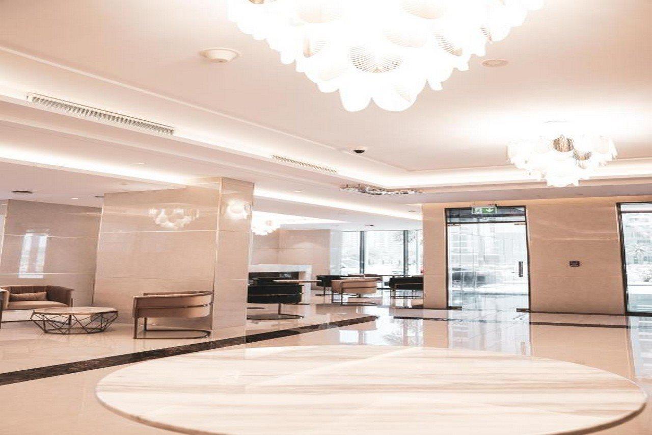 He Hotel Apartments Dubaj Kültér fotó Lobby